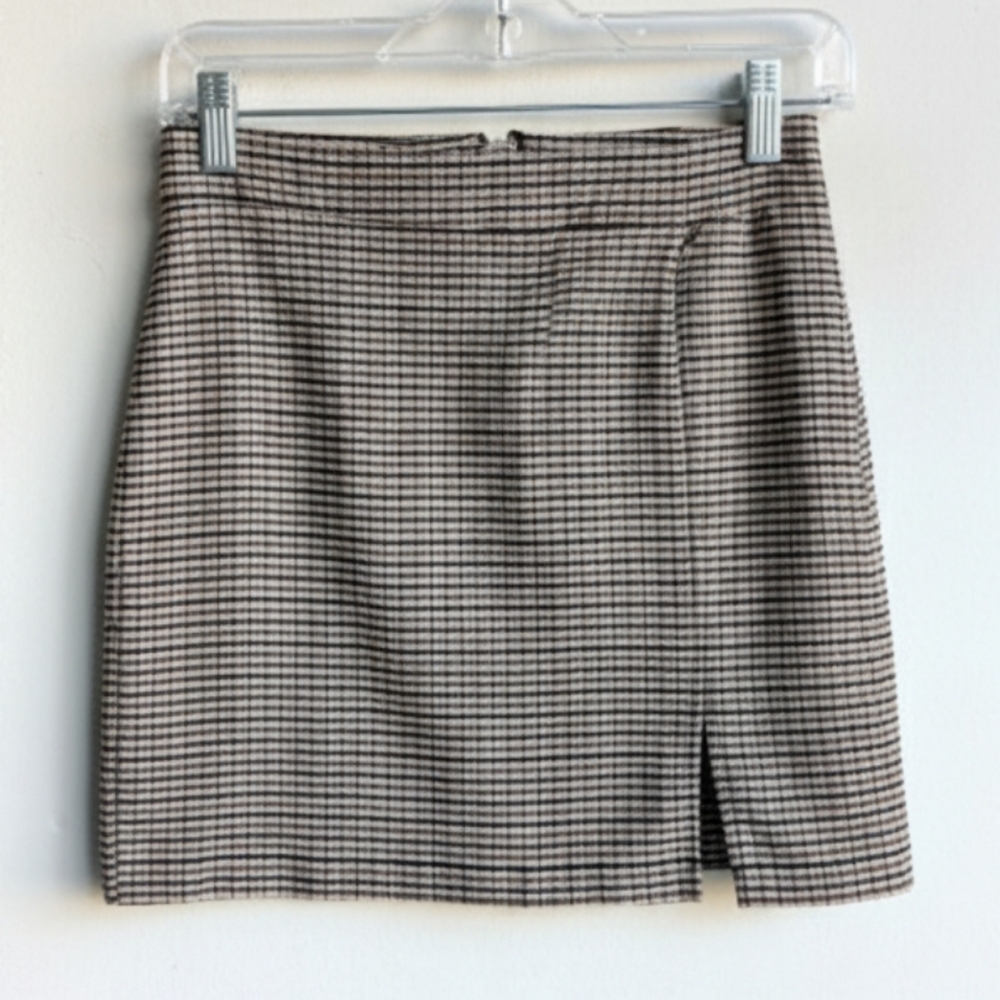 Garage Plaid Mini Skirt